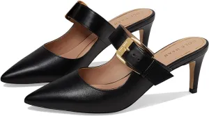 Giveaway offer Leather Pointed Vandam Haan Cyber Monday deal Cole Heeled Black Dress Kitten Pumps Buckle Toe
