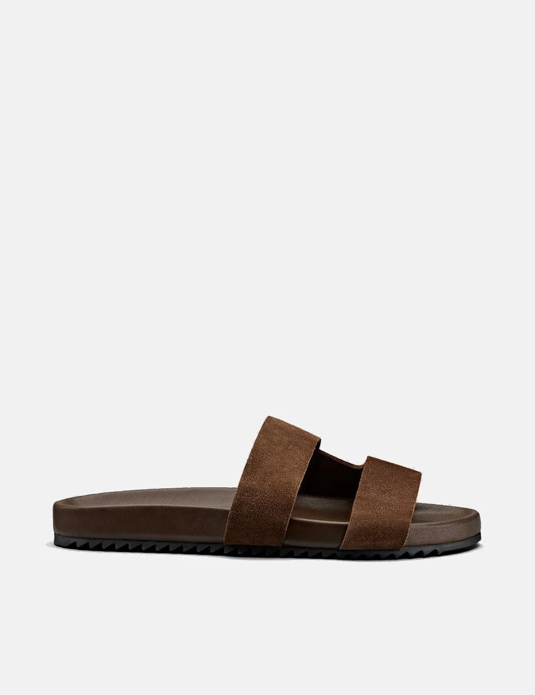 Grenson Chadwick Sandal (Suede) - Cigar Brown