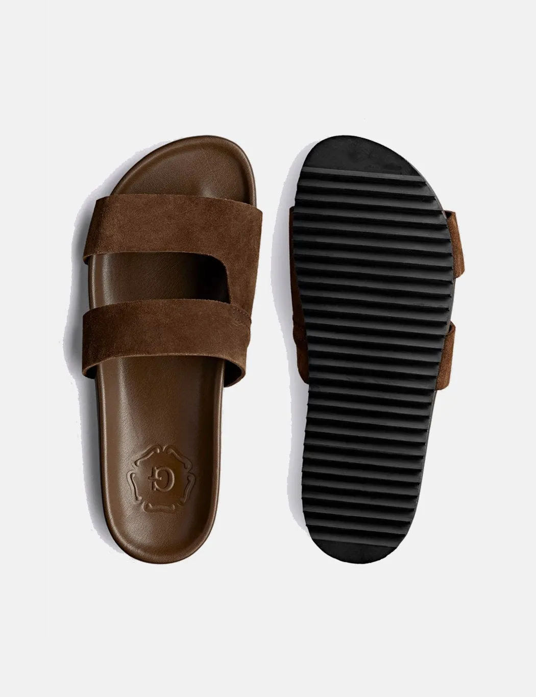 Grenson Chadwick Sandal (Suede) - Cigar Brown