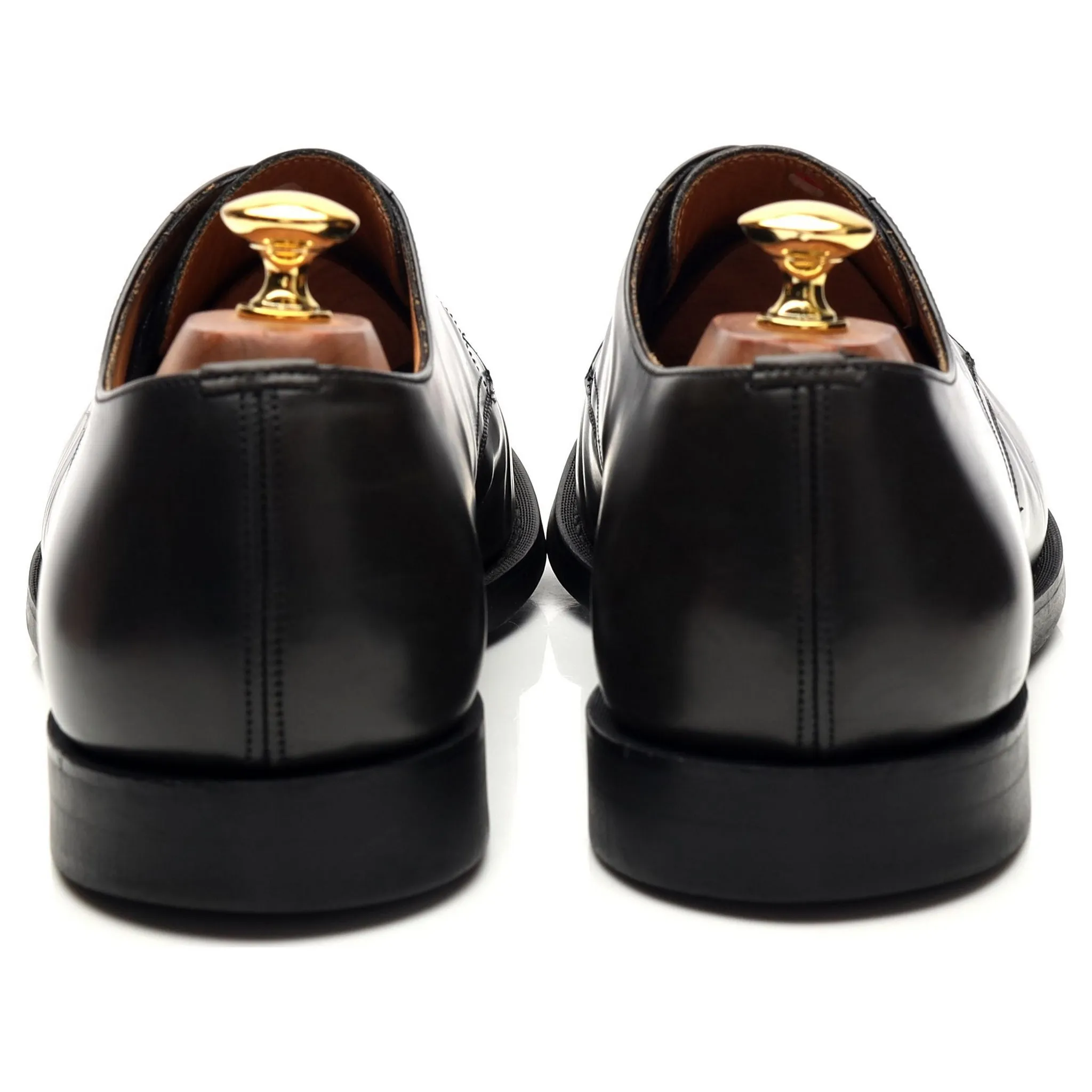 'Gresham' Dark Grey Leather Derby UK 9.5 F