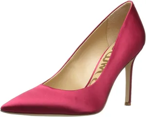 Hazel Stiletto Toe Pointy Red Edelman Minimalistic Sam Havana Discounted Pump Satin Dress
