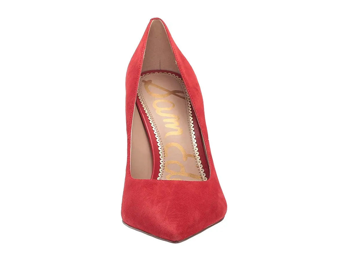 Hazel Stiletto Toe Pointy Red Edelman Minimalistic Sam Havana Discounted Pump Satin Dress