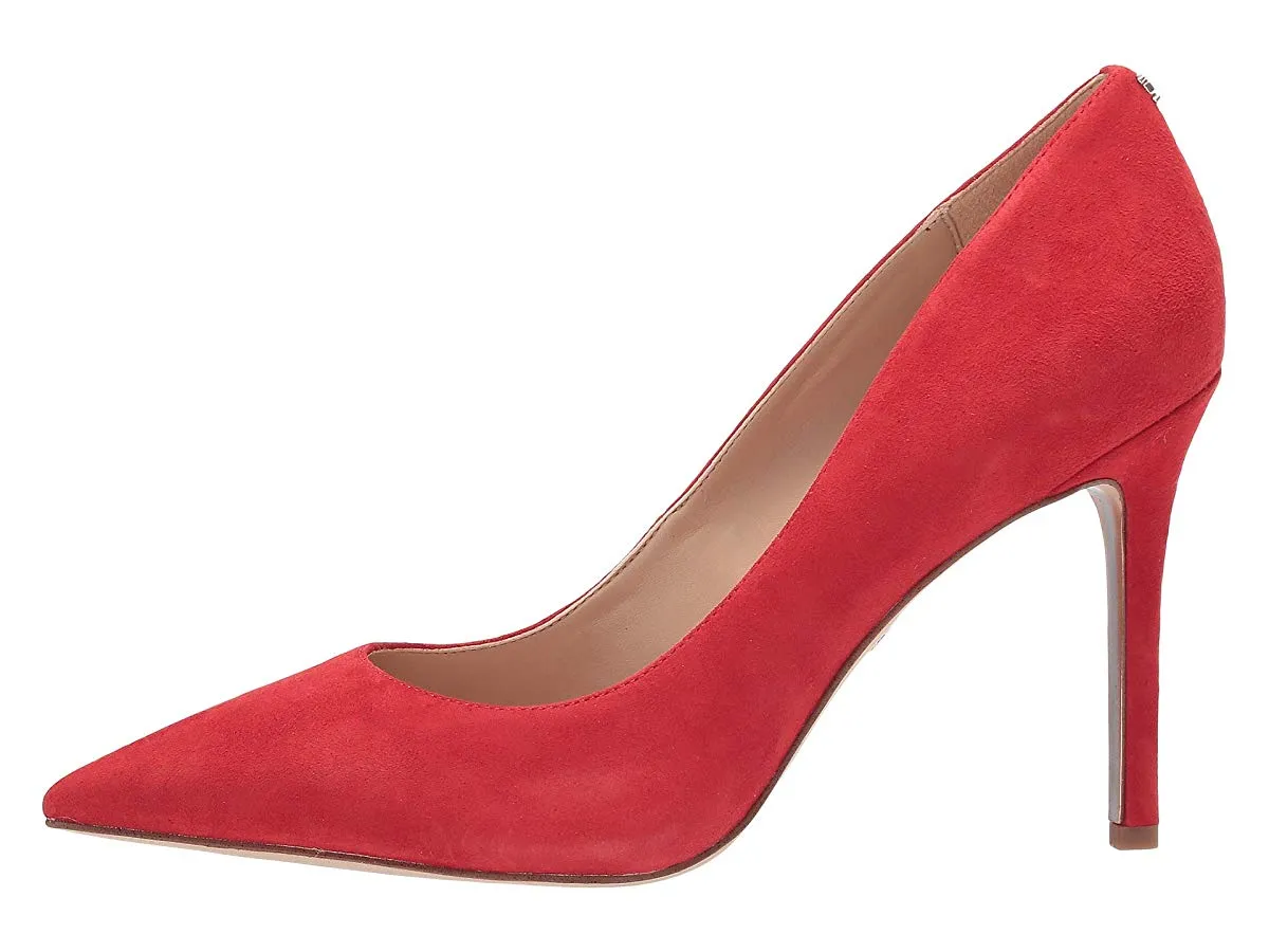 Hazel Stiletto Toe Pointy Red Edelman Minimalistic Sam Havana Discounted Pump Satin Dress