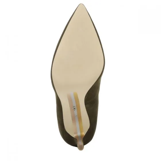 Heel Edelman Fast delivery Green Hazel Sam Best-in-class Dress Closed Military Pumps Toe Pointed Stiletto