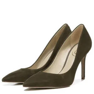 Heel Edelman Fast delivery Green Hazel Sam Best-in-class Dress Closed Military Pumps Toe Pointed Stiletto