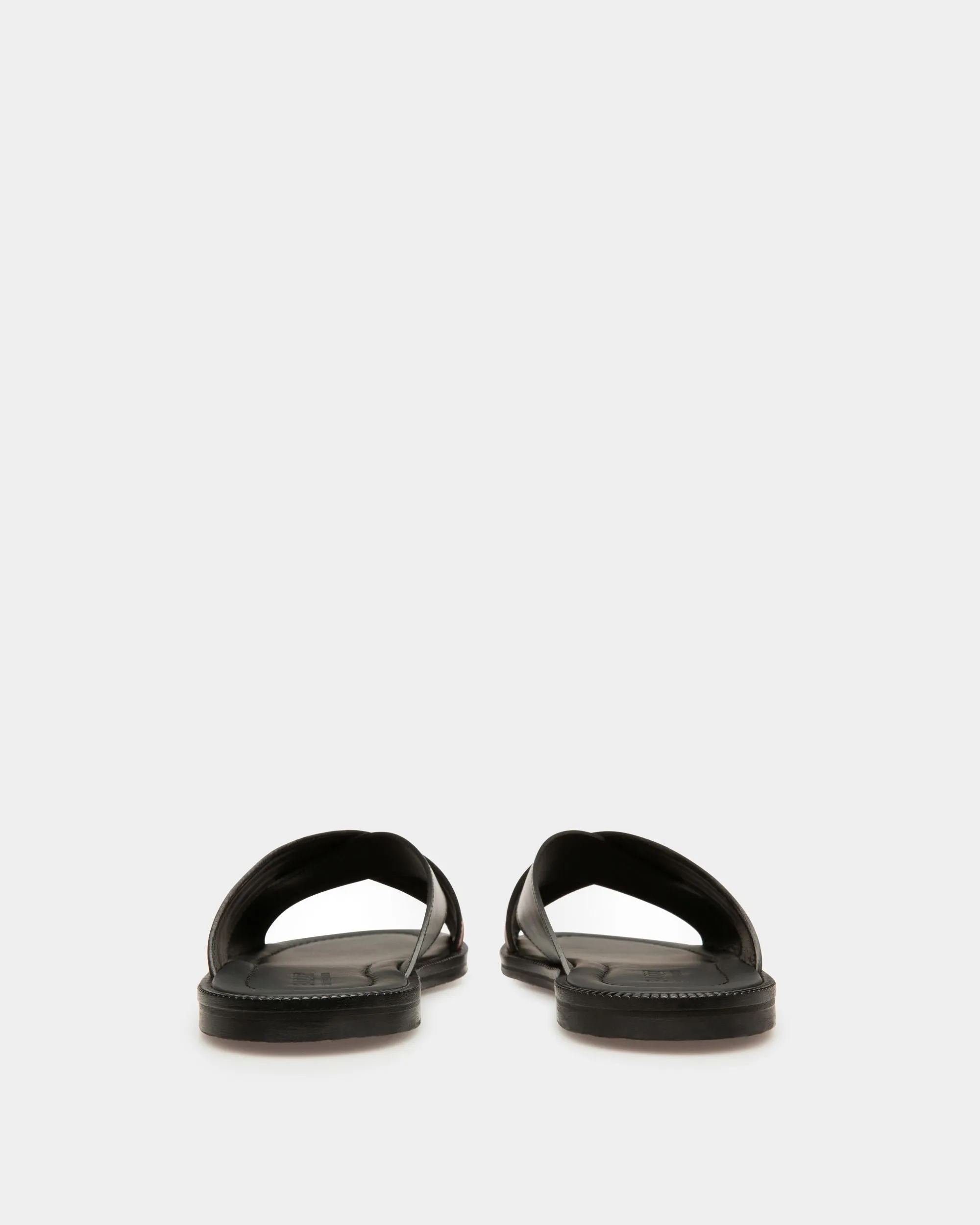 Jaabir Leather Sandals In Black