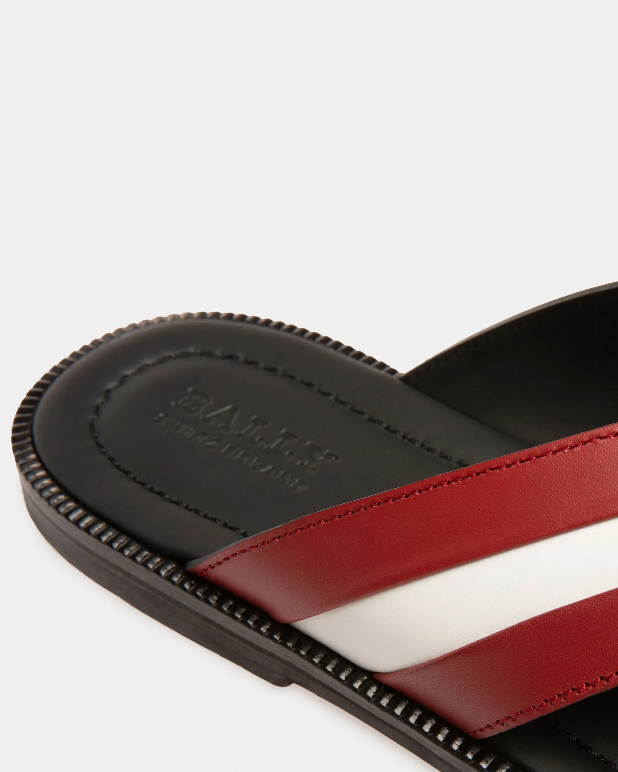 Jaabir Leather Sandals In Black