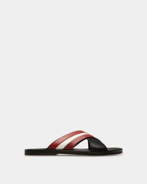 Jaabir Leather Sandals In Black