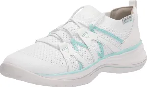 JAMBU Women's Jardin Synthetic Memory Foam Slip-On Sneaker White