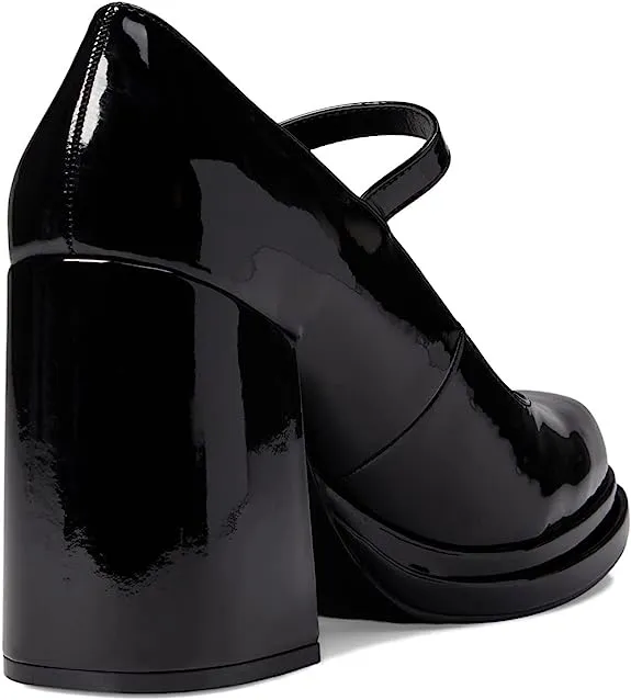 Jane Heel Block Patent Toe Olivvia Slip Handcrafted Madden Steve Classic Pumps On Black Mary Squared