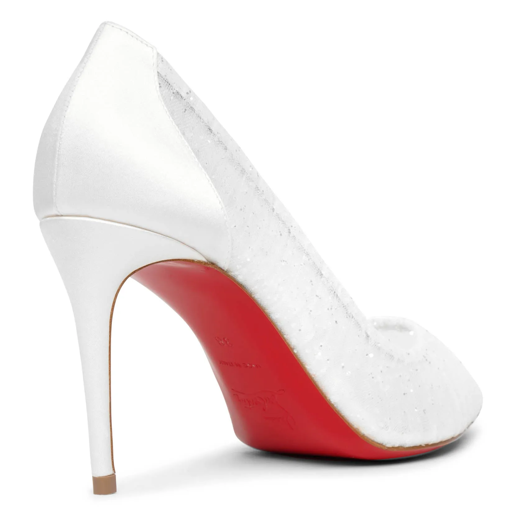 Kate draperia 85 white pumps