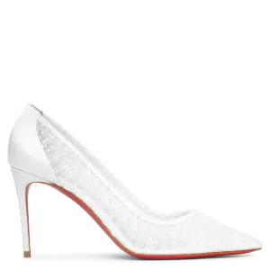 Kate draperia 85 white pumps
