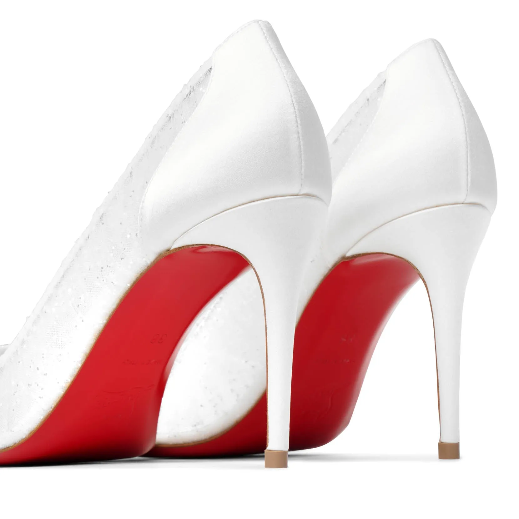 Kate draperia 85 white pumps