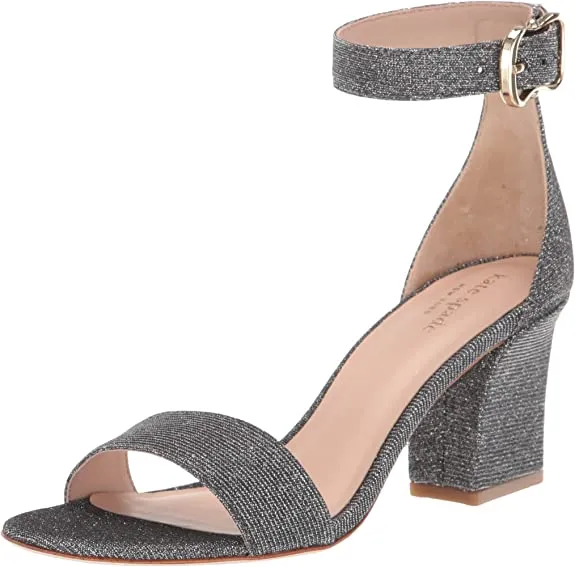 kate spade new york Women's SUSANE Heeled Sandal, Smoke, 10.5 M US