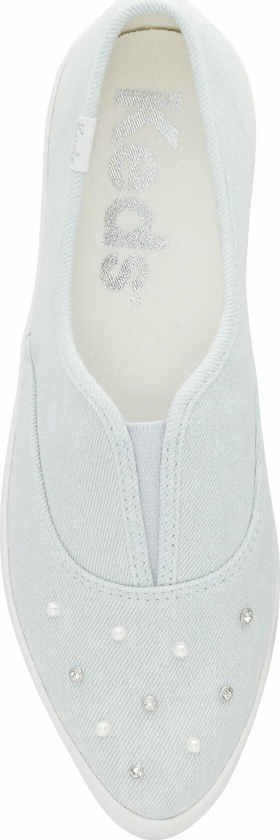 Keds Women's Point Slip On Sneaker, Denim Canvas, 9 - Very Good