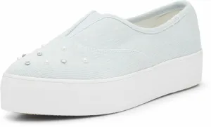 Keds Women's Point Slip On Sneaker, Denim Canvas, 9 - Very Good