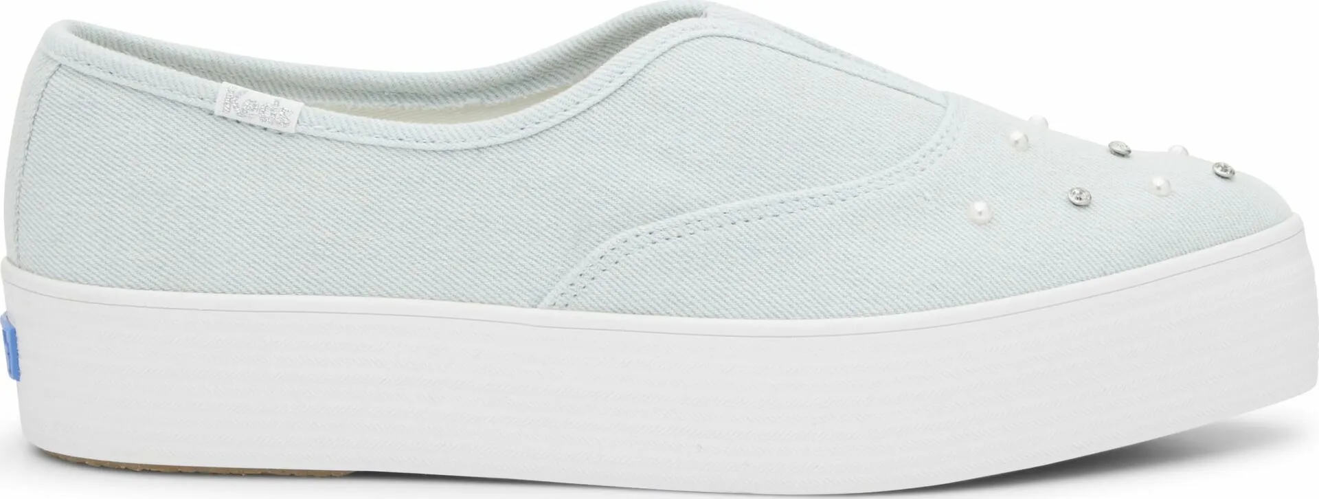 Keds Women's Point Slip On Sneaker, Denim Canvas, 9 - Very Good