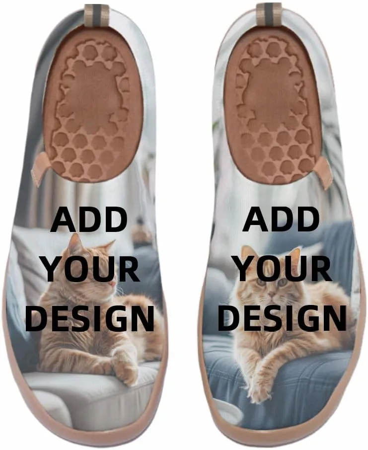 Knit Casual Flats Shoes for Women Art Painted Slip On Loafers Lightweight Travel Sneaker