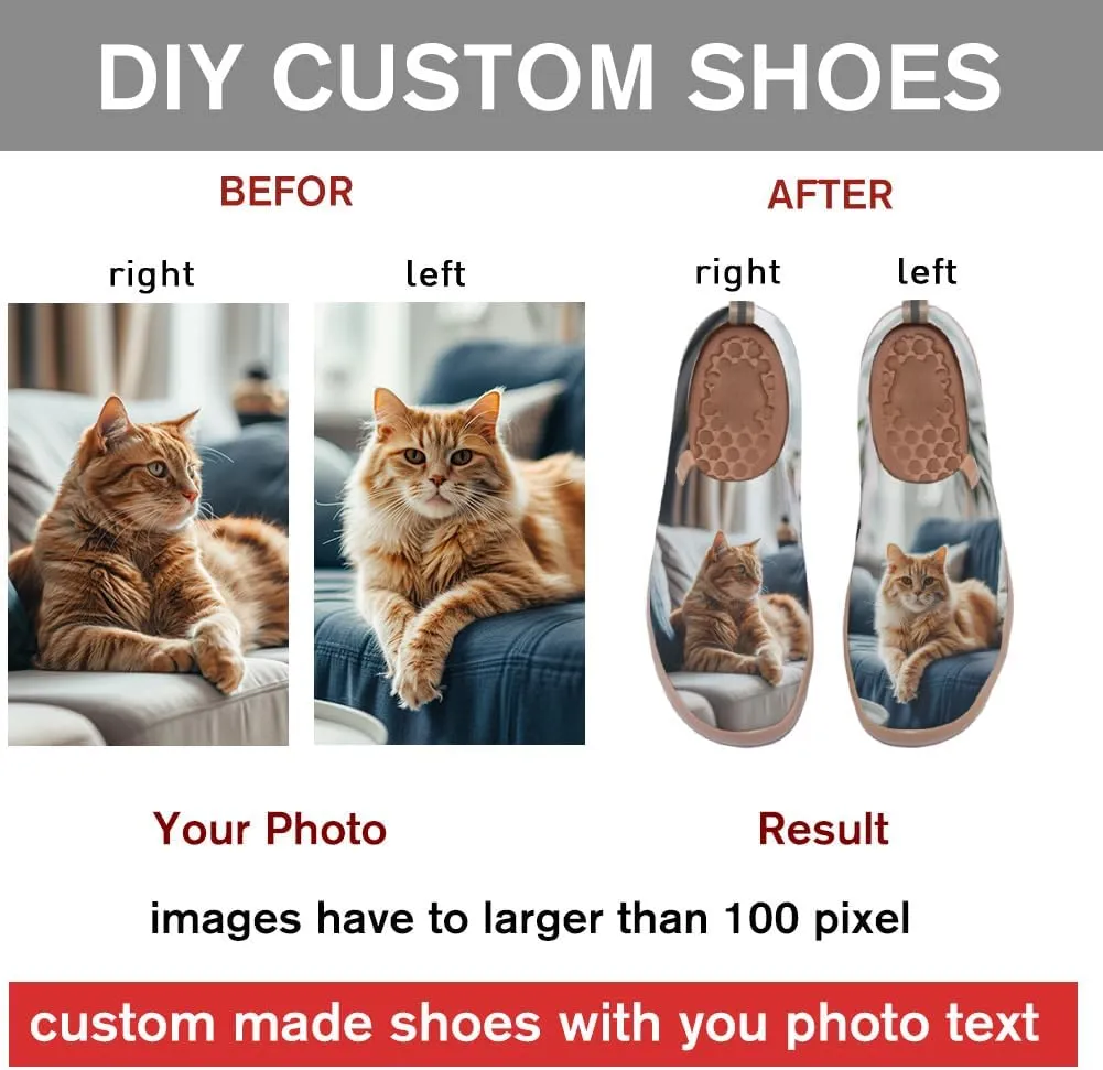 Knit Casual Flats Shoes for Women Art Painted Slip On Loafers Lightweight Travel Sneaker