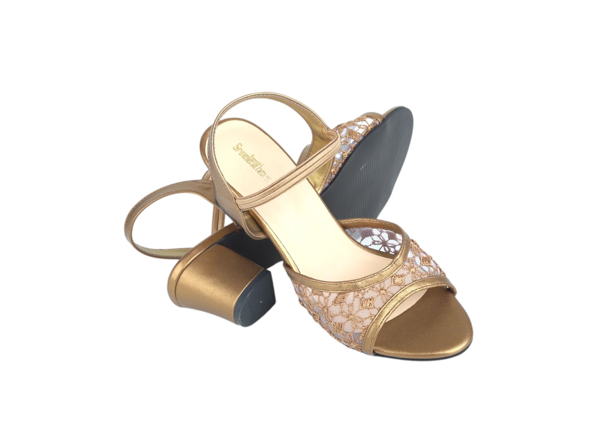 LADIES FANCY HEEL SANDAL 990992