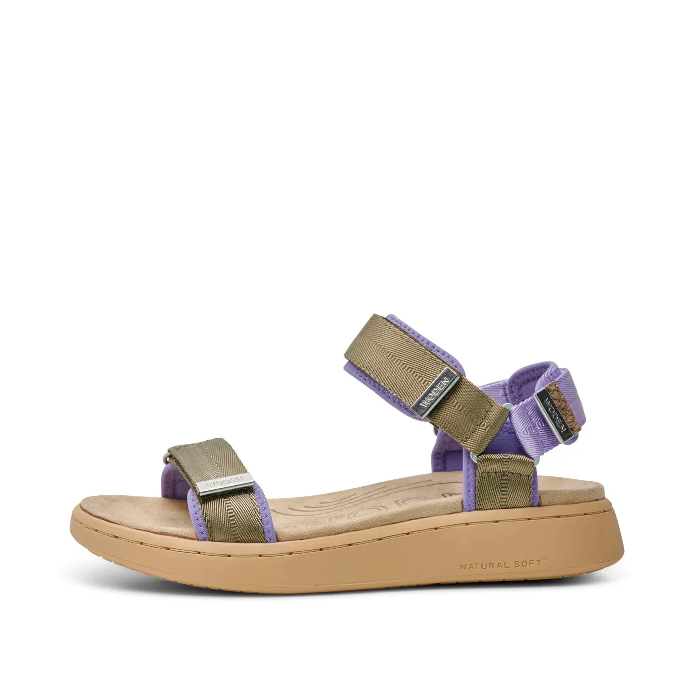 Line Sandal (Orchid   Dark Olive)