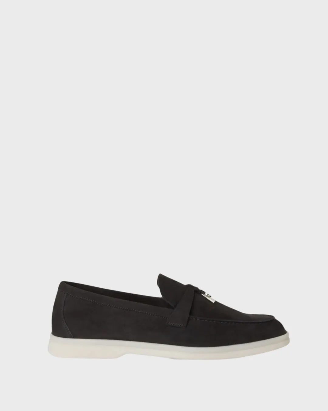 Loro Piana Summer Charms Walk Loafer Caviar