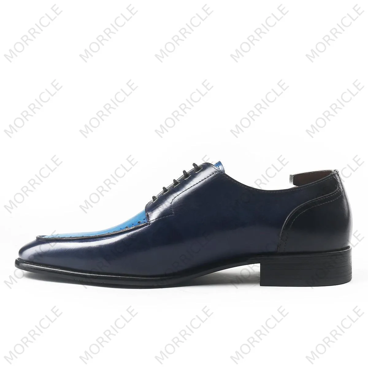 Luxury Two Tone Square Toe Derby Shoes