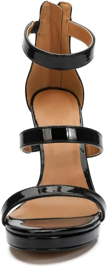 MAIERNISI JESSI Unisex Men's Women's Strappy Heels, Stiletto High Heel Dress Pump Sandals