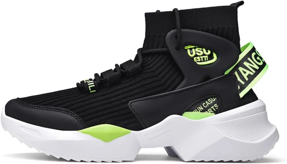 Mens Breathable Sock Shoes with Fleece Lining Lightweight Fashion Sport Basketball Boots Casual Streetwear Sneakers for Couples Winter Walking Athletic Daily Shoes