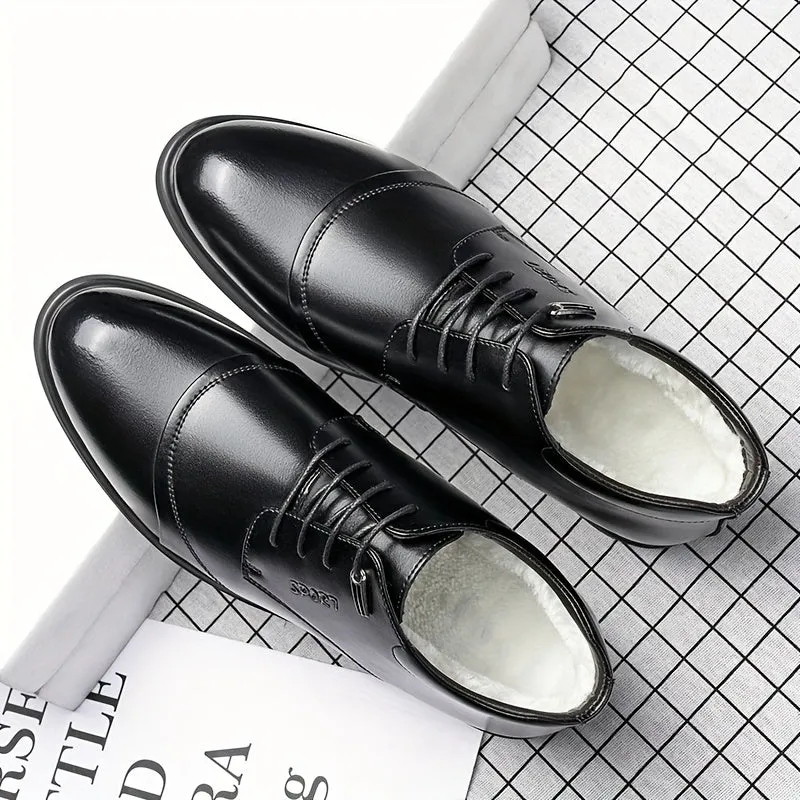 Mens Faux Fur Lined Derby Boots  Formal  Casual