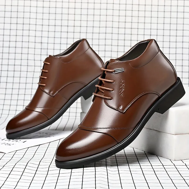 Mens Faux Fur Lined Derby Boots  Formal  Casual