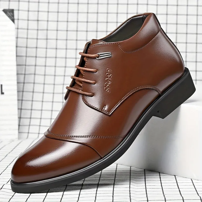 Mens Faux Fur Lined Derby Boots  Formal  Casual