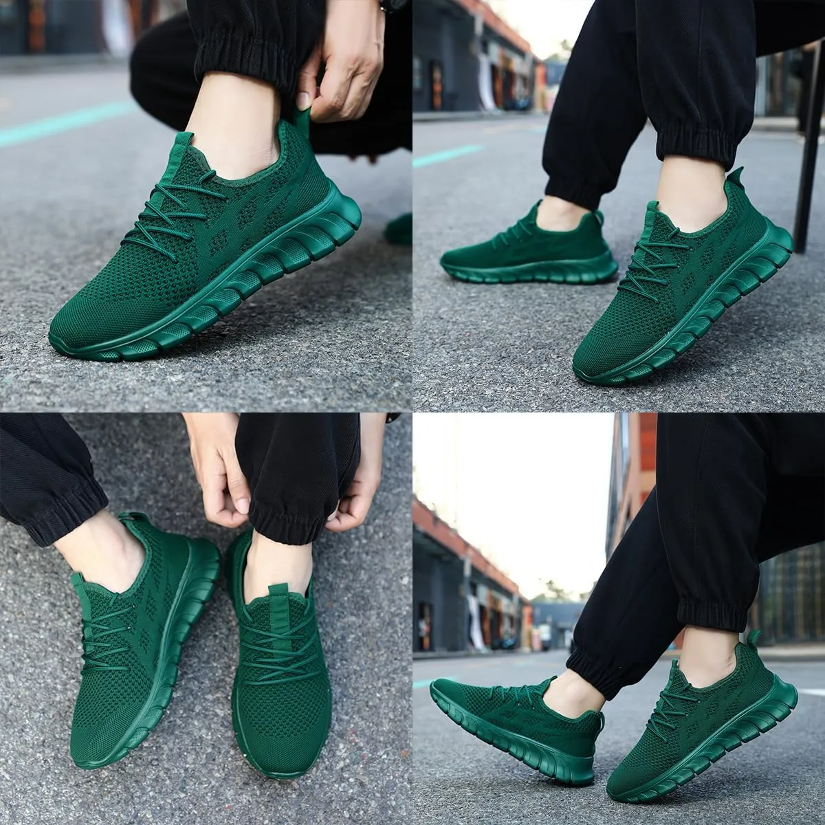 Men's Road Running Shoes Walking Tennis Sports Slip On Sneaker Workout Gym Comfortable Fashion Shoes for Men
