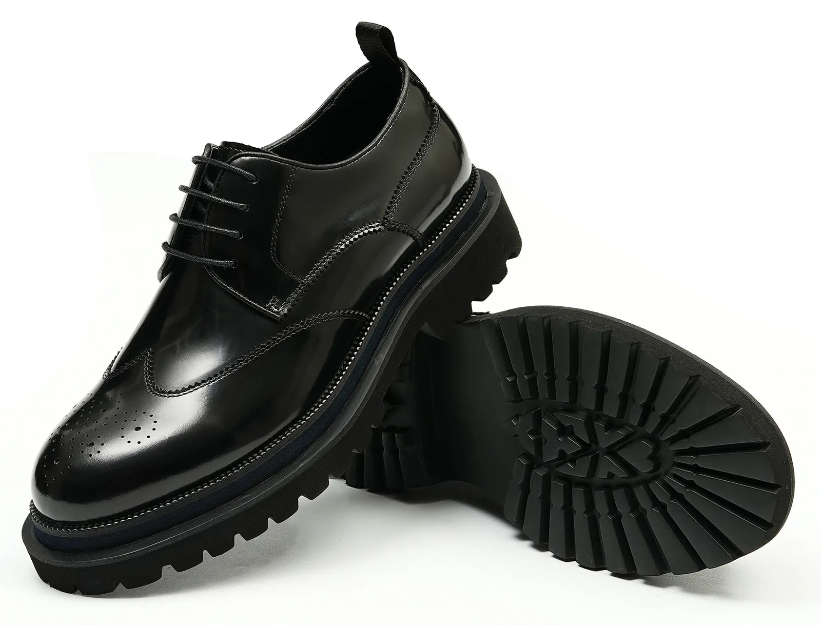 Men's Thick Sole Brogues Derby
