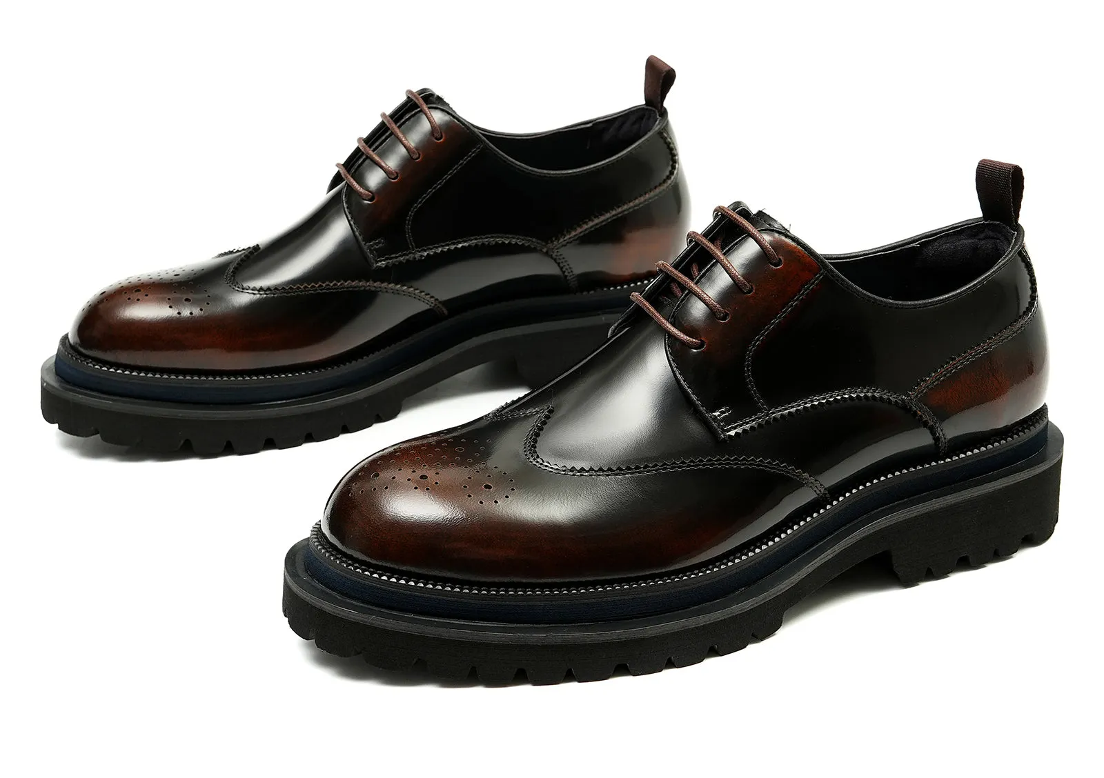 Men's Thick Sole Brogues Derby