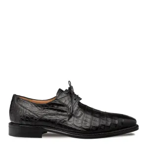 Mezlan Giovane 50032-F Men's Shoes Black Exotic Crocodile Derby (MZ3717)