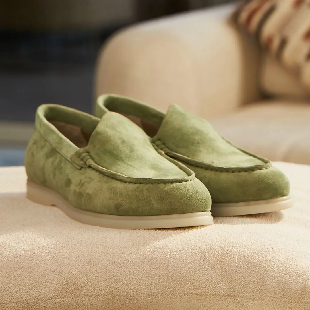 Nagra Loafer | Olive Suede