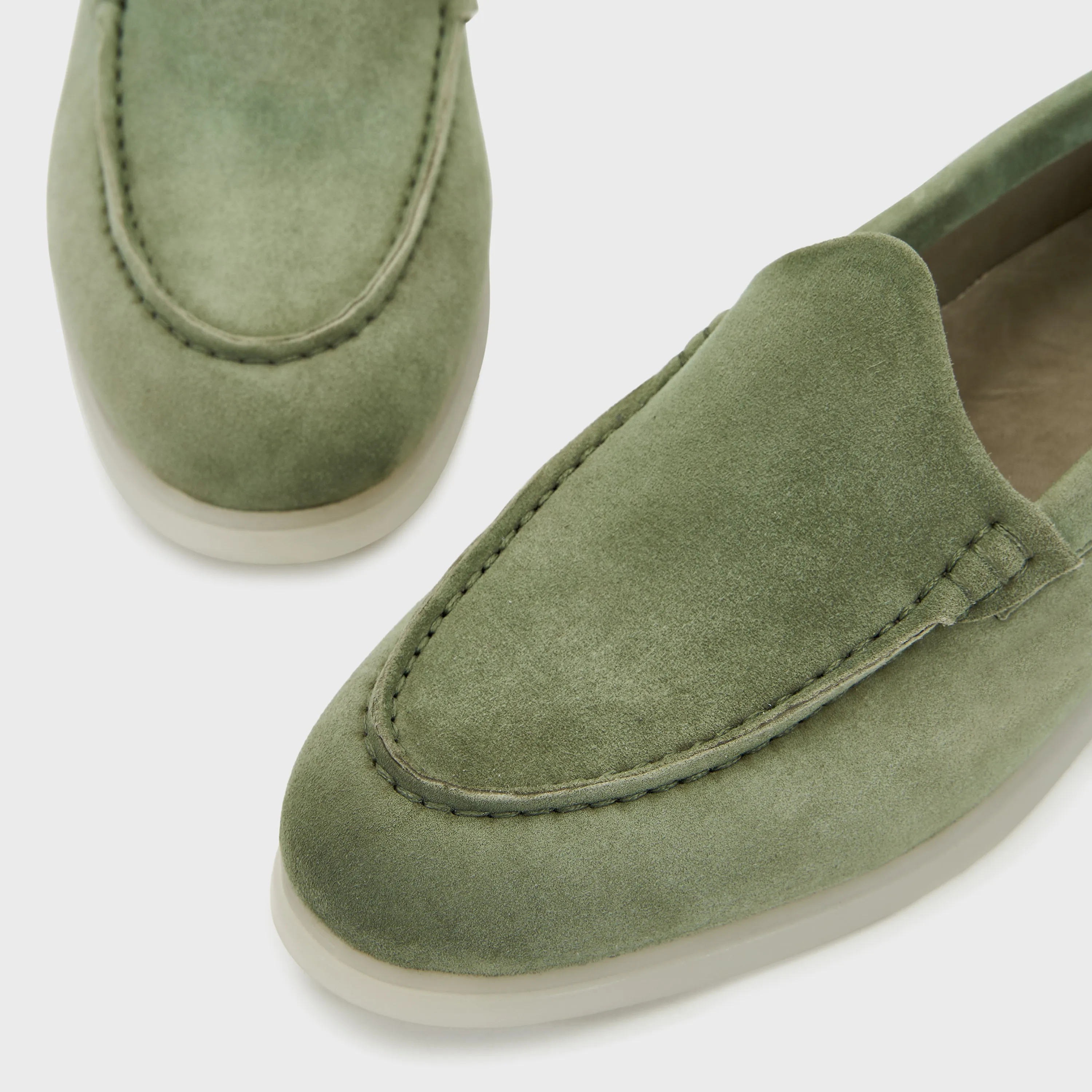 Nagra Loafer | Olive Suede