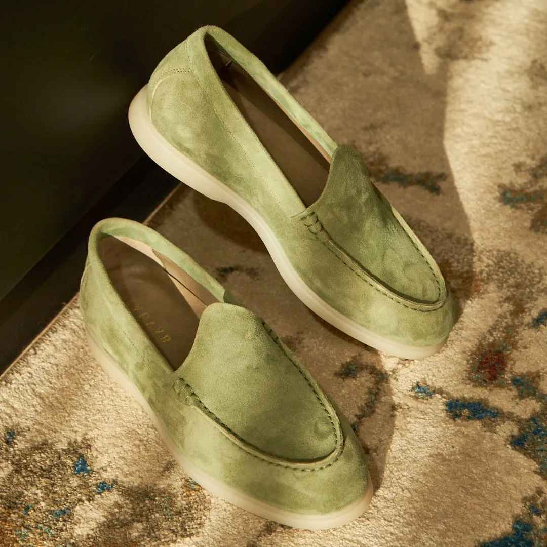 Nagra Loafer | Olive Suede