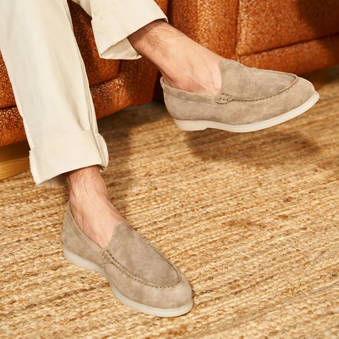 Nagra Loafer | Taupe Suede