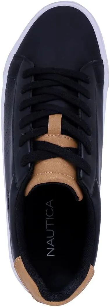 Nautica Men's Classic Lace-Up Low Top Fashion Sneaker Loafer - Stylish and Comfortable Casual Shoe