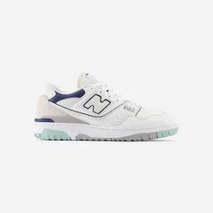 New Balance 550 White Winter Fog Navy