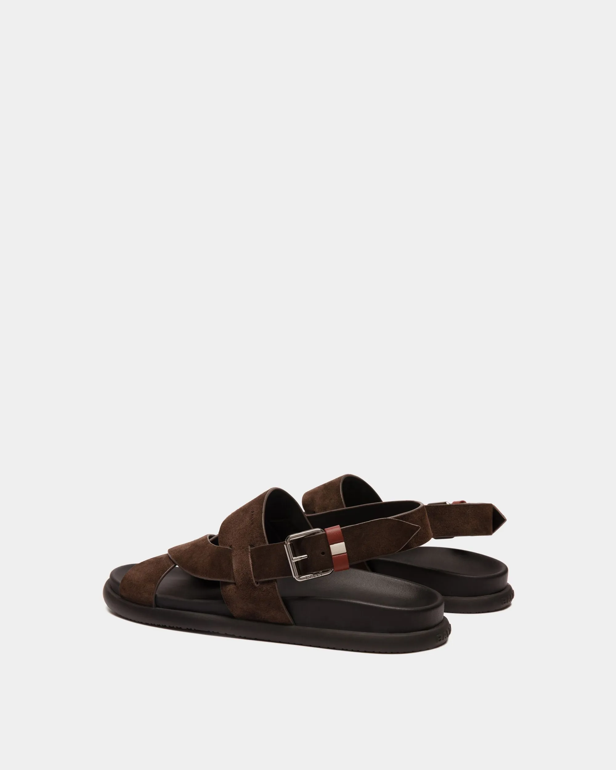 Newport Sandal in Ebano Suede