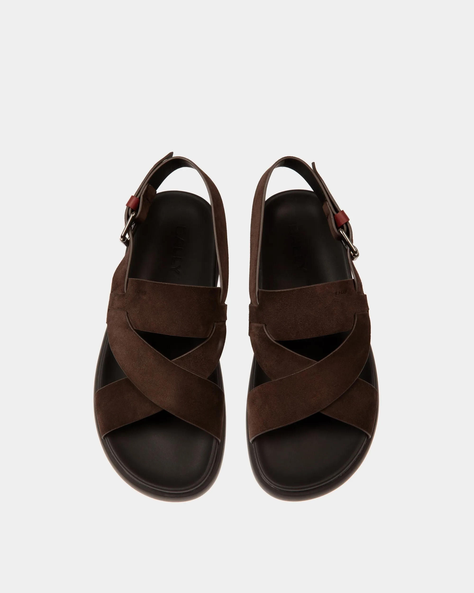 Newport Sandal in Ebano Suede