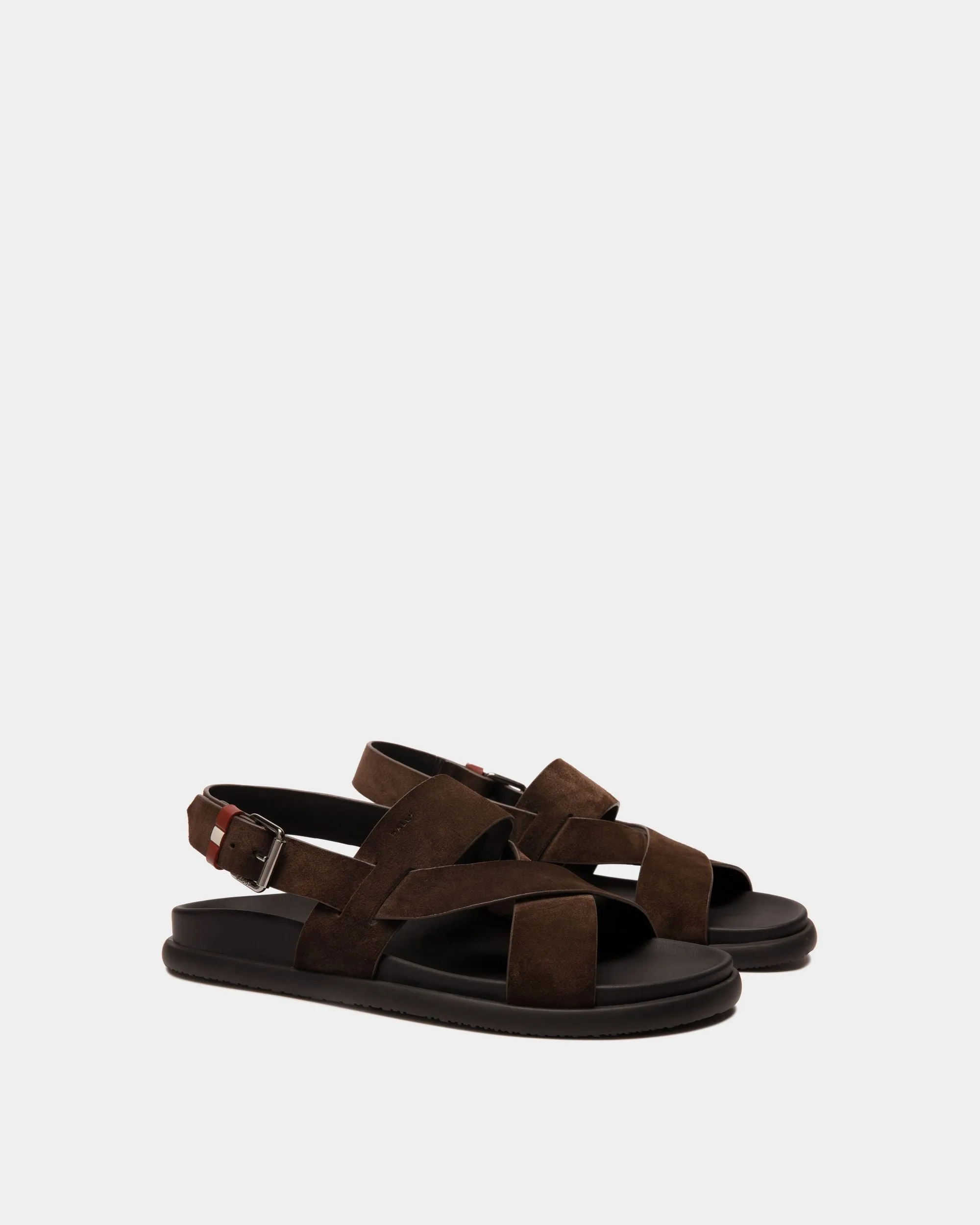 Newport Sandal in Ebano Suede