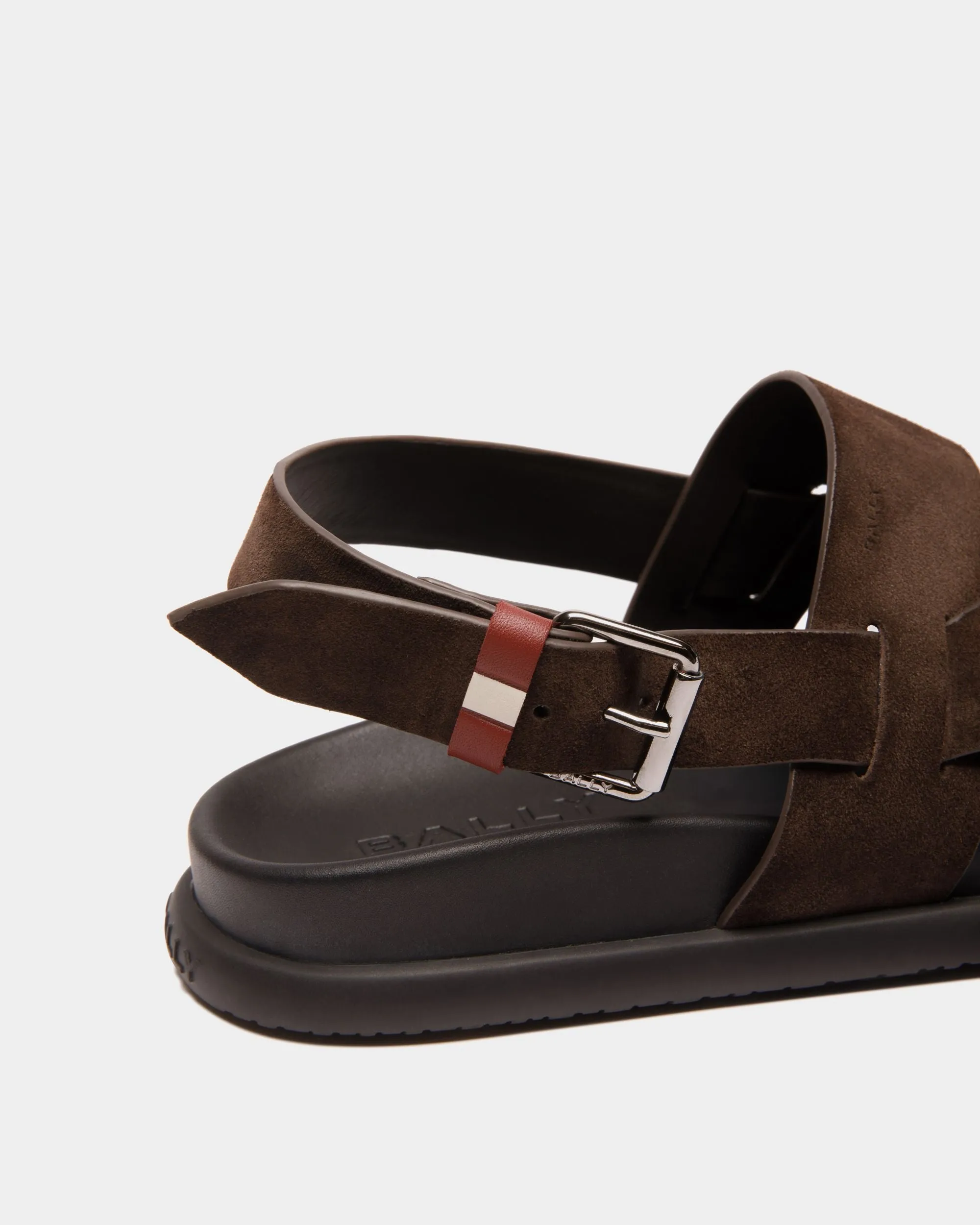 Newport Sandal in Ebano Suede