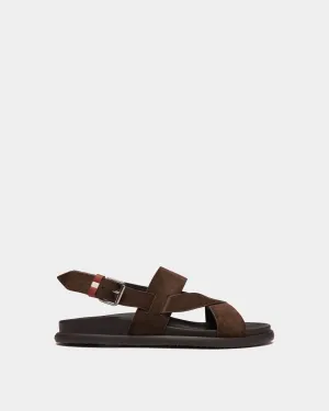 Newport Sandal in Ebano Suede