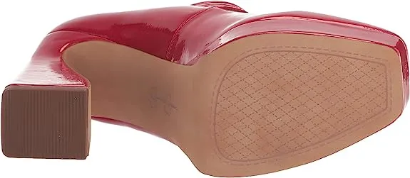 Platform Heel Helpful Darena Jessica Flawless Block Sandal High Richest Simpson Buckle Red Straps