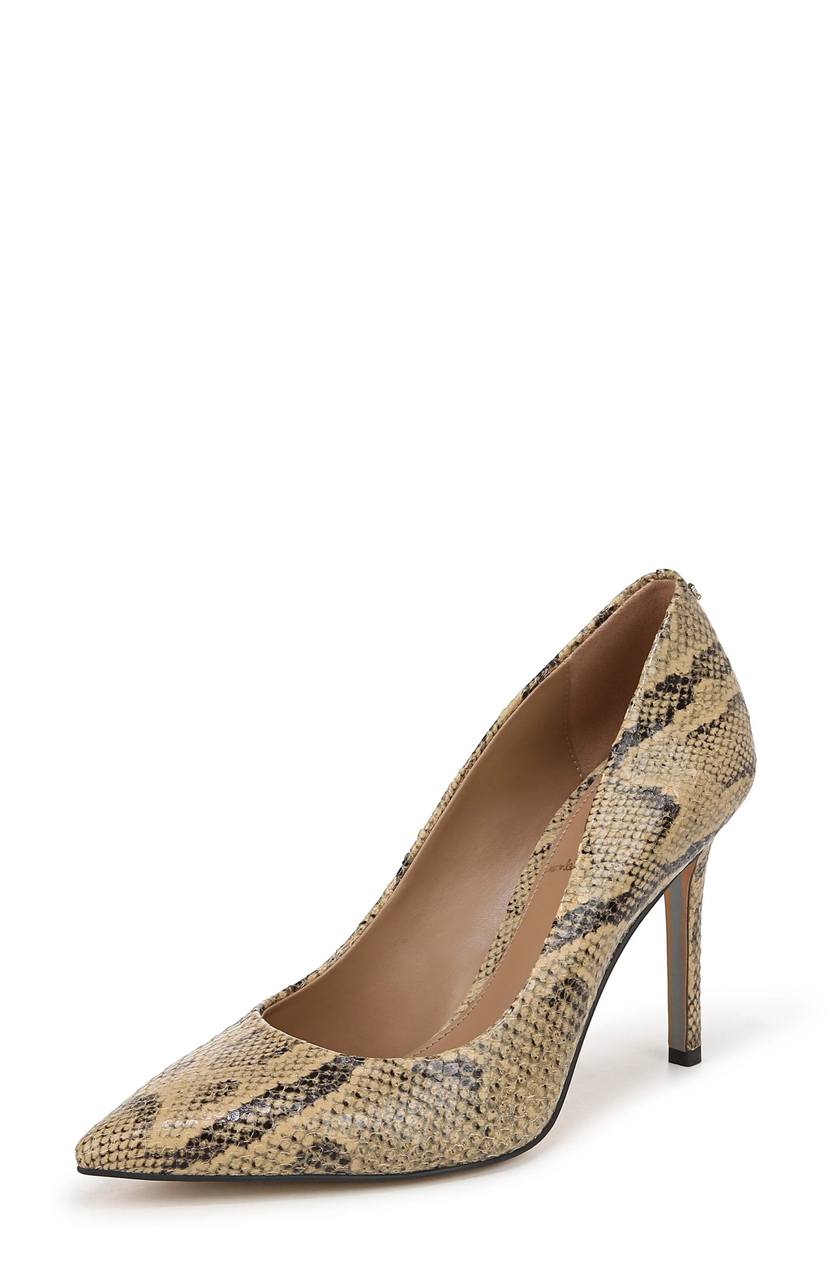 Pointed Birthday discount Sandshell Multi Toe Pumps Flexible Edelman Sam Stiletto Heeled Slip Hazel On
