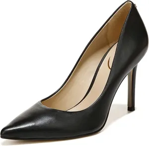 Pointed On Fashion Hazel Pumps Heel Edelman Slip Black Door-to-door Sustainable Stiletto Leather Sam Toe